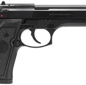 Beretta USA J92M9A0M M9  Full Size Frame 9mm Luger 15+1, 4.90" Steel Barrel, Black Bruniton Serrated Steel Slide & Aluminum Frame w/Beavertail, Ambidextrous