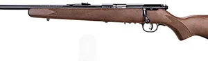 Savage Arms 95700 93 G 22 WMR Caliber with 5+1 Capacity, 21" Barrel, Matte Blued Metal Finish, Satin Hardwood Stock & AccuTrigger Left Hand (Full Size)