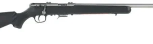 Savage Arms 96703 93R17 FVSS 17 HMR Caliber with 5+1 Capacity, 21" Heavy Barrel, Matte Stainless Metal Finish, Matte Black Synthetic Stock & AccuTrigger Right Hand (Full Size)