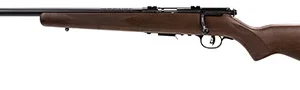 Savage Arms 96717 93R17 GLV 17 HMR Caliber with 5+1 Capacity, 21" Heavy Barrel, Matte Blued Metal Finish, Satin Hardwood Stock & AccuTrigger Left Hand (Full Size)