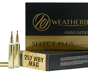 Weatherby B257100TTSX Select Plus  257WthbyMag 100gr Barnes Tipped TSX Lead Free 20 Per Box/10 Case