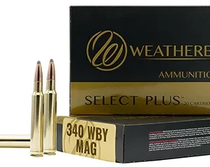 Weatherby B340225TTSX Select Plus  340 Wthby Mag 225 gr Barnes Tipped TSX Lead Free 20 Per Box/ 10 Case