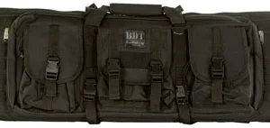 Bulldog BDT4043B BDT Tactical Single Black Nylon, 3 Accessory Pockets, Deluxe Padded Backstraps, Lockable Zippers & Padded