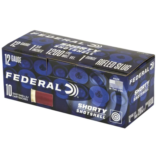 FEDERAL 12GA 1 3/4"  RIFLED SLUG SHORTY SHOTSHELL  10 RD/BX 10 BX/CS - Image 2