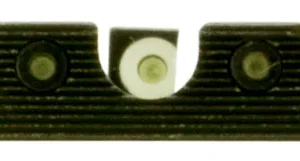 TruGlo TG231X1W Tritium Pro  Black | Green Tritium White Outline Front Sight Green Tritium Rear Sight