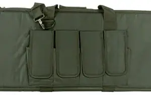 NcStar CVCP2960B36 VISM Carbine Case Black PVC Nylon w/ Lockable Zippers Pockets & Padded Carry Handle
