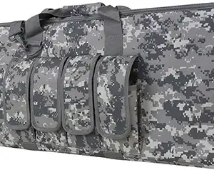 NcStar CVCP2960D36 VISM Carbine Case Digital Camouflage PVC Nylon w/ Lockable Zippers Pockets & Padded Carry Handle