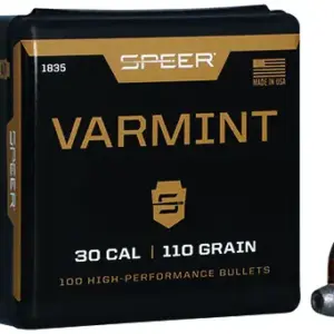Speer 1835 Varmint  30Cal 110gr Jacketed Hollow Point 100 Per Box/5 Case