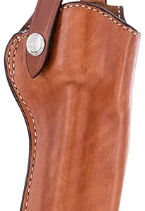 Bianchi 10054 1L Lawman Western OWB 02 Tan Leather Belt Loop Fits Colt New Frontier/Colt Single Action Army