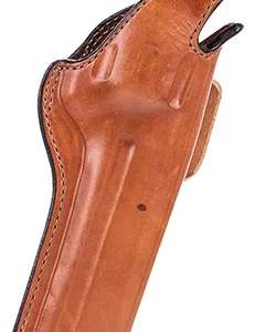 Bianchi 10237 5BHL Thumbsnap  OWB Size 06 Tan Leather Belt Loop Fits Ruger GP100/Colt King Python Right Hand