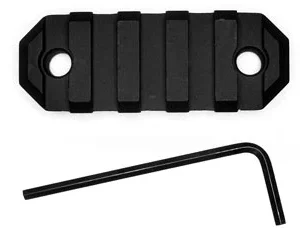 GrovTec US Inc GTSW227 2.2 Inch 5 Slot Keymod  Black Anodized