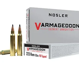 Nosler 65139 Varmageddon  223 Rem 53 gr Flat Base Tipped 20 Per Box/ 20 Case