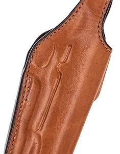 Bianchi 17632 19L Thumbsnap Belt Holster Size 19 Open Bottom Style made of Leather with Tan Finish & Belt Loop Mount Type fits Ruger SR1911 & Springfield 1911-A1 for Right Hand