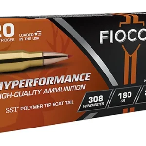 Fiocchi 308HSC Hyperformance  308 Win 180 gr Super Shock Tip 20 Per Box/ 10 Case