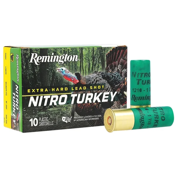 Remington Ammunition 26712 Nitro Turkey  12Gauge 3.50" 2oz 6Shot 10 Per Box/10 Case