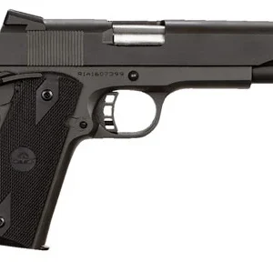 Rock Island 51632 Rock Standard FS 9mm Luger Caliber with 5" Barrel, 10+1 Capacity, Overall Black Parkerized Finish Steel, Beavertail Frame, Serrated Slide & Black Rubber Grip