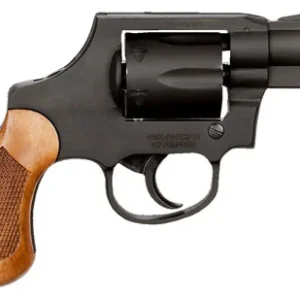 Rock Island 51280 M206  Small Frame 38 Special 6 Shot, 2" Black Parkerized Steel Barrel, Cylinder & Frame, Checkered Wood Grip, Transfer Bar Safety, Concealed Hammer