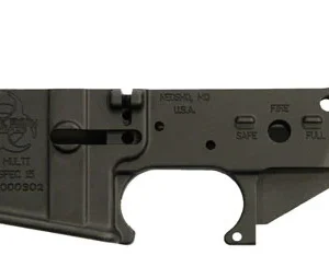 Black Rain BROSPEC15LR Spec15 Forged Lower Multi-Caliber 7075-T6 Aluminum Black Anodized for AR-Platform