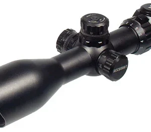 UTG SCP3-UM312AO Accushot  Black Hardcoat Anodized 3-12x 44mm 30mm Tube Illuminated Red/Green Mil-Dot Reticle