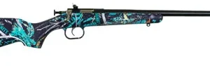 Crickett KSA2172 Youth  22 LR 1rd 16.12" Blued Barrel & Receiver, Fixed Front/Adjustable Rear Peep Sights, Muddy Girl Serenity Synthetic Stock w/11.5" LOP, Rebounding Firing Pin Safety