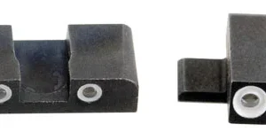 AmeriGlo SG161 Classic Tritium Sight Set for Sig Sauer Pistols using a #8 Front & #8 Rear  Black | Green Tritium with White Outline Front and Rear