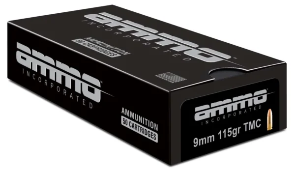 AMMO INC 9MM 115G TMC 50RD BX 1000RD CS