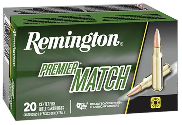 Remington Ammunition 27661 Premier Match 6.5Creedmoor 140gr Sierra MatchKing BTHP 20 Per Box/10 Case