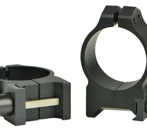 Warne 214LM Vertical Rings Maxima Matte Black 30mm Medium Quick Detach 0 MOA