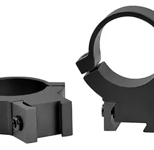 Warne 722M Rimfire Rings Maxima Matte Black 1" High 0 MOA