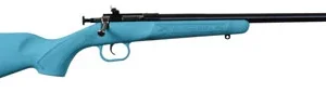 Crickett KSA2302 Youth  22 LR 1rd 16.12" Blued Barrel & Receiver, Fixed Front/Adjustable Rear Peep Sights, Blue Synthetic Stock w/11.5" LOP, Rebounding Firing Pin Safety