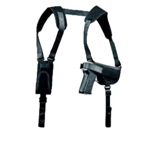 Uncle Mike's 77360 Pro-Pak Horizontal Shoulder Holster Shoulder Size 36 Black Nylon Harness Fits Sm Frame 5rd Revolver w/Hammer Spur Right Hand