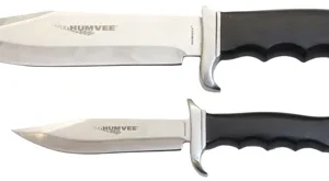 Humvee Adventure Gear HMVBC02BK Bowie Knife Set  Fixed Plain Spear Point Polished Stainless Steel Black Pakawood