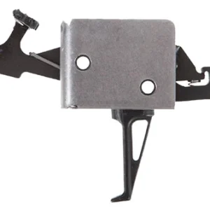 CMC Triggers 92504 Drop-In  Two-Stage Flat Trigger with 2 lbs Draw Weight & Black/Silver Finish for AR-15/AR-10
