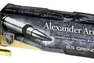 Alexander Arms AG129SSTBOX SST  6.5 Grendel 129 gr Hornady Super Shot Ballistic Tip 20 Per Box/ 10 Case