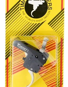 Timney Triggers 60916 Featherweight Deluxe  Curved Trigger with 3 lbs Draw Weight & Black/Nickel Finish for Howa 1500