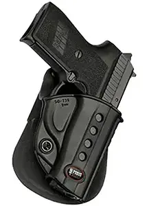 Fobus R1911RP Passive Retention Evolution OWB Black Polymer Roto Paddle Fits 1911 w/Rail Right Hand