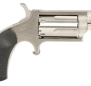 North American Arms 22MSGRCHSS Mini-Revolver Carry Combo 22 WMR 5 Shot 1.13" Barrel, Stainless Steel Barrel/Cylinder/Frame, Black Rubber Grip, Includes Exclusive Holster Package