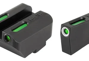 TruGlo TG13GL4A TFX  Black | Green Tritium & Fiber Optic White Outline Front Sight Green Tritium & Fiber Optic Rear Sight