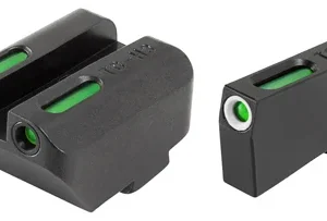 TruGlo TG13GL5A TFX  Black | Green Tritium & Fiber Optic White Outline Front Sight Green Tritium & Fiber Optic Rear Sight