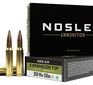 Nosler 40034 E-Tip  308 Win 150 gr E Tip Lead Free 20 Per Box/ 10 Case