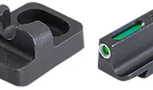TruGlo TG13RM1PB TFX Pro Sights For Remington Shotguns  Black |  Green Tritium Fiber Optic  White Outline Front Sight Black Rear Sight
