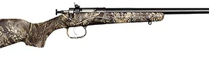 Crickett KSA2284 Youth  22 WMR 1rd 16.12" Blued Barrel/Receiver, Fixed Front/Adjustable Rear Peep Sights, Mossy Oak Break-Up Synthetic Stock w/11.5" LOP, Rebounding Firing Pin Safety