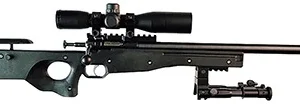 Crickett KSA2159 CPR Complete Package 22 LR Caliber with 1rd Capacity, 16.12" Bull Barrel, Blued Metal Finish & Fixed Adjustable Cheek Piece Black Stock Right Hand (Youth) Includes Scope & Bipod
