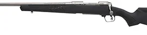 Savage Arms 57086 110 Storm 243 Win 4+1 22", Matte Stainless Metal, Gray Fixed AccuStock with Accufit, Left Hand