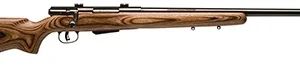 Savage Arms 18526 25 Lightweight Varminter 223 Rem 4+1 Cap 24" Matte Black Rec/Barrel Natural Brown Laminate Right Hand (Full Size) with Detachable Box Magazine