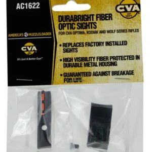 CVA AC1622 Durasight Z2  Black | Red Fiber Optic Front Sight Green Fiber Optic Rear Sight