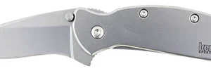Kershaw 1620FL Scallion  2.40" Folding Drop Point Plain Bead Blasted 420HC SS Blade/Bead Blasted 410 Stainless Steel Handle Includes Pocket Clip