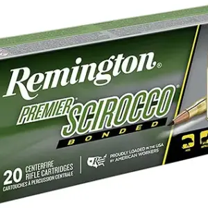 Remington Ammunition 29318 Premier Scirocco Bonded 30-06 Springfield 150 gr Swift Scirocco Bonded 20 Per Box/ 10 Cs