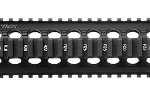 Troy Ind SRAIMRFD9BT00 Drop In Accessory Rail AR-15 Black Hardcoat Anodized Aluminum
