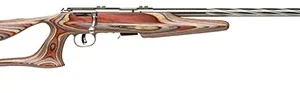Savage Arms 25740 Mark II BSEV 22 LR Caliber with 5+1 Capacity, 21" Barrel, Satin Stainless Metal Finish & Fixed Thumbhole Multi Laminate Stock Right Hand (Full Size)